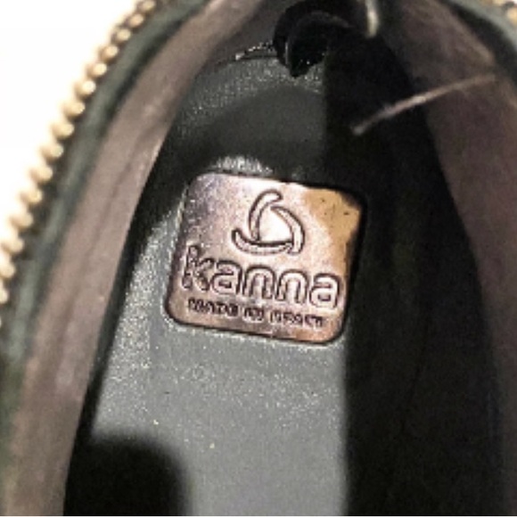 Kanna Women's Kelly Booties Size 8 Black Leather Zipper Trim Western Boho - Picture 5 of 8